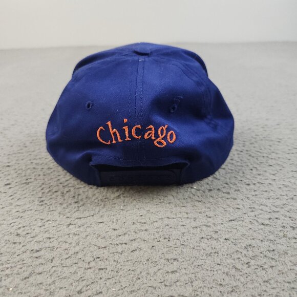 Vintage Chicago Bears Hat Cap Snapback NFL Blue Drew Pearson 90's Football - Picture 3 of 10